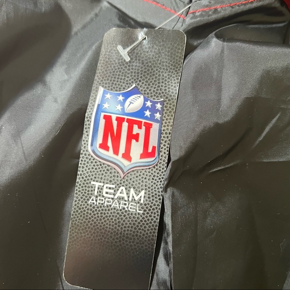 Kansas City Chiefs NFL Rain Jacket Windbreaker Full Zip Black Red - Picture 8 of 13